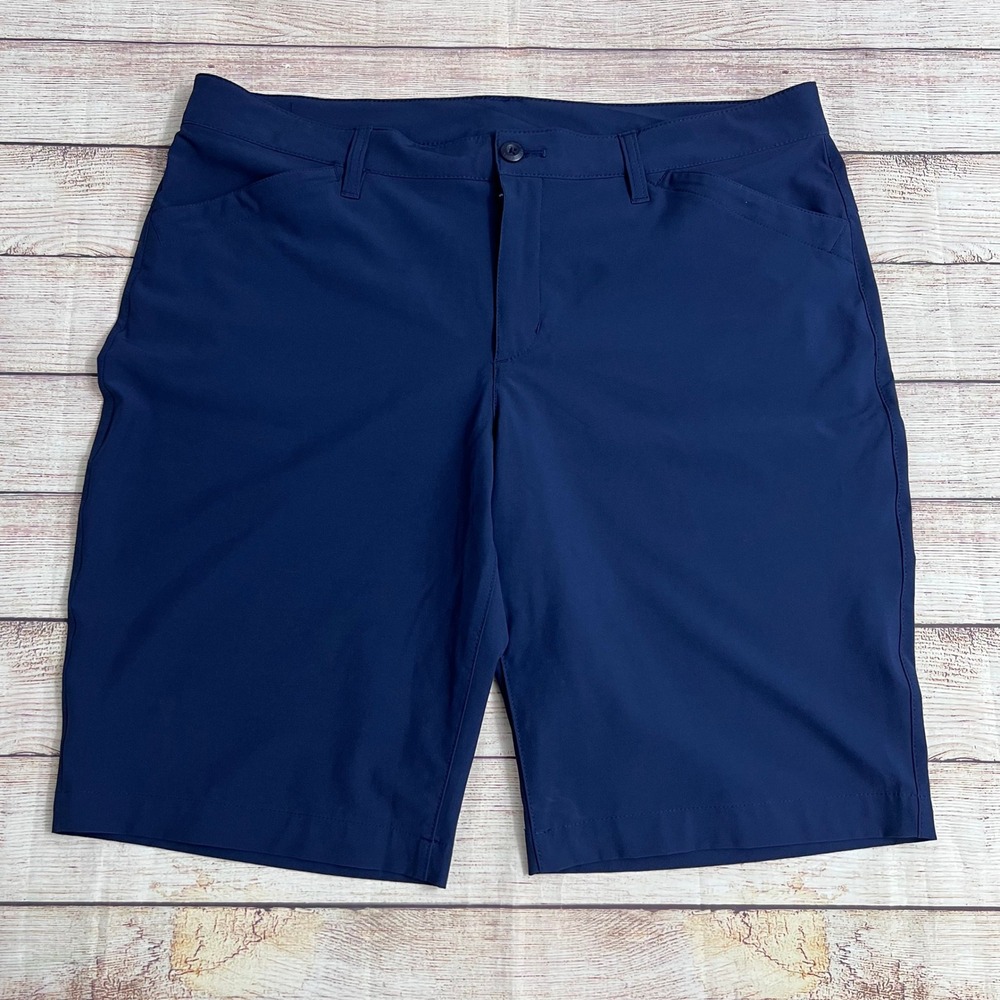 Eddie Bauer Shorts Women Size 14 Navy Blue First Ascent Stretch Hiking